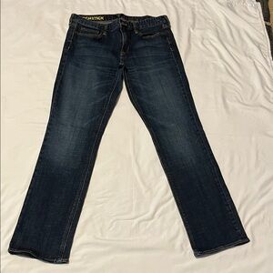 J. Crew Men's Deep Indigo Bootcut Jeans usted good condition
